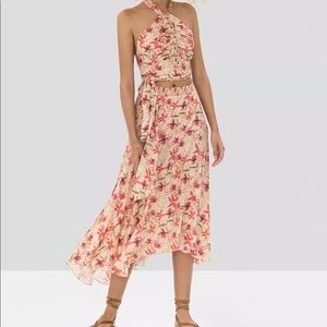 Alexis floral skirt brazli in wild orchid (pink)